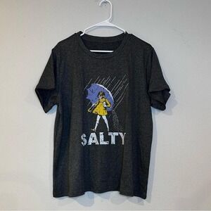 Women's grey "salty" T-shirt in a size extra large. Made of 100% polyester.